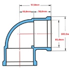 Joelho 90° Soldável 85mm Krona - Unico