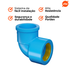 Joelho 90º Soldável Bucha Latão 25x1/2 Fortlev