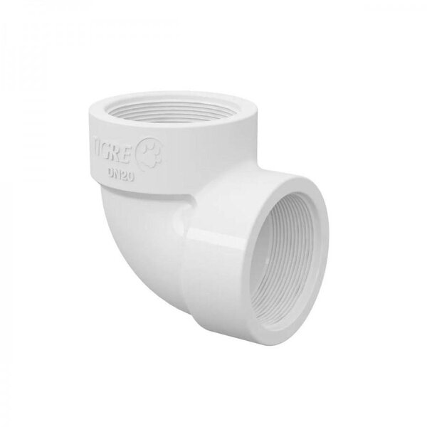 Joelho 90° Tigre Pvc Roscável 25mm Embalagem Com 20 Unidades