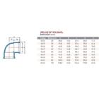 Joelho Água 90º Marrom - Krona, Tamanho: 50mm