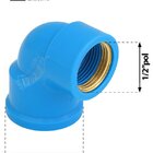 Joelho Azul Bucha Latão 20mm X 1/2'pol 20 Peças Krona