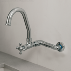 Joelho Cotovelo 1/2 Pol Curva Metal Cromado Rosca Femea X Fem