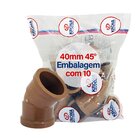 Joelho Cotovelo Soldável Krona 45° 40mm 10 Peças