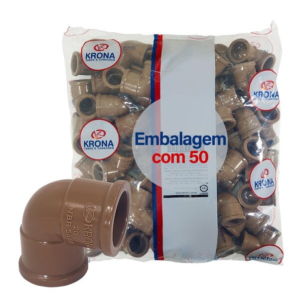 Joelho Cotovelo Soldável Krona 90° X 20mm 50 Peças