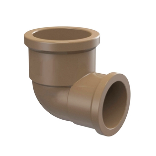 Joelho de Redução 90° Marrom PVC Água Fria 25mmx20mm ou 3/4"x1/2" Tigre