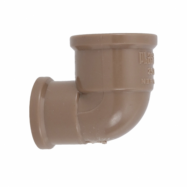 Joelho de Redução 90° Soldável Marrom 25x20mm 3/4x1/2" Plastilit