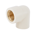 Joelho de Transição CPVC Roscável e Liso para Condução de Água Quente 22x15mm ou 3/4"x1/2" Tigre