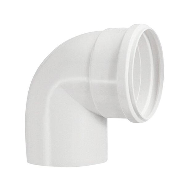 Joelho Esgoto 90º Branco - Krona, Tamanho: 40mm