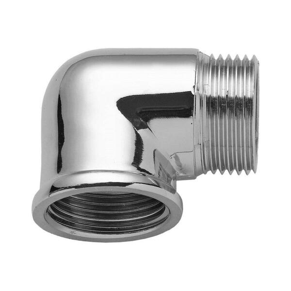 Joelho Latão Blukit 90º Rosca Macho/fêmea 1/2 Cromado