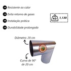 Joelho Para Tubo De Chaminé Inox Diâmetro 20cm
