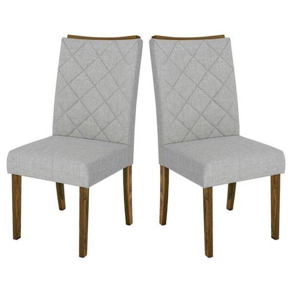 Jogo 02 Cadeiras Para Sala De Jantar Golden Demolição Linho C