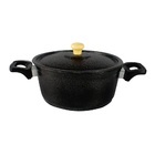 Jogo 05 Caçarola Alça Madeira Reta Craqueada E 05 Assadeiras