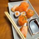 Jogo 100 Pratos Sushi 19cm Melamina Com Molheira Lyor Granili