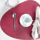 Jogo 10 Americano Shape Pu 43cm Bordô