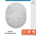 Jogo 10 Disco De Lixa Velcro Branco 125mm Grão 220 Starfer