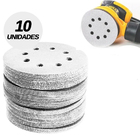 Jogo 10 Disco De Lixa Velcro Branco 125mm Grão 220 Starfer