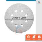 Jogo 10 Disco De Lixa Velcro Branco 125mm Grão 320 Starfer