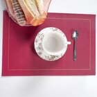 Jogo 12 Americano Classic Pu 45x30cm Bordô