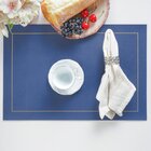 Jogo 12 Americano Classic Pu 45x30cm Navy