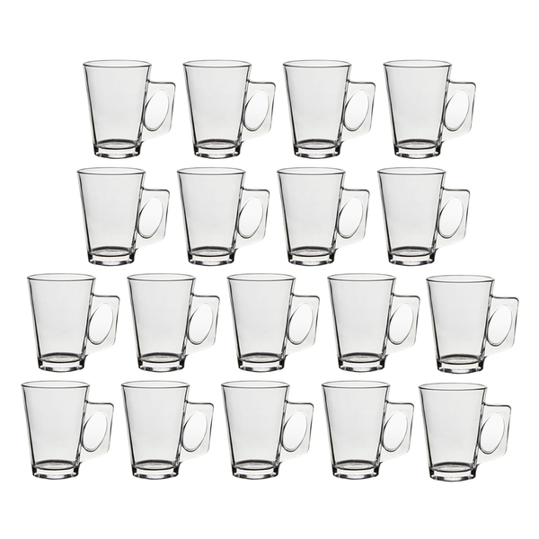 Jogo 12 Canecas De Vidro Casual 185ml Class Home