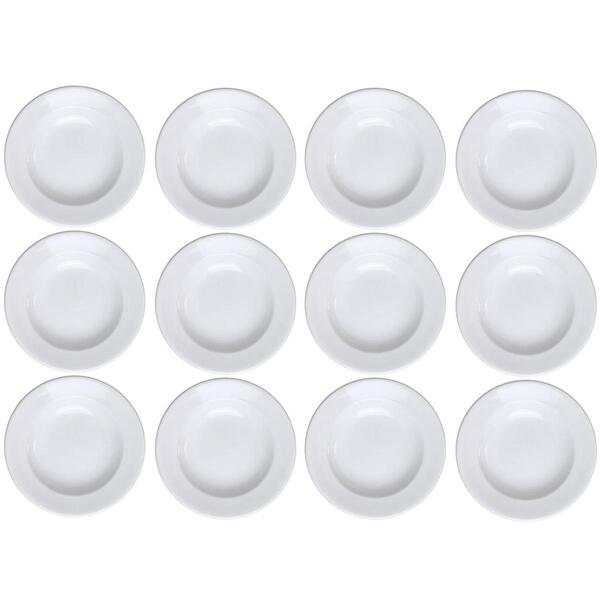 Jogo 12 Pratos Fundos Redondos 23,5cm Bar Hotel Germer Em Por