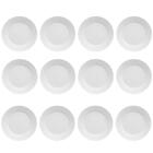 Jogo 12 Pratos Para Sobremesa Porcelana 20,5cm Branco Diamant