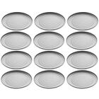 Jogo 12 Pratos Rasos Pretos Melamina 25,5cm Restaurante Bar S