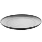 Jogo 12 Pratos Rasos Pretos Melamina 25,5cm Restaurante Bar S