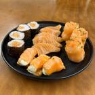 Jogo 12 Pratos Rasos Pretos Melamina 25,5cm Restaurante Bar S