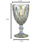 Jogo 12 Taças De Vidro 325ml Diamond Lyor Furta Cor Servir Ág