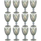 Jogo 12 Taças De Vidro 325ml Diamond Lyor Furta Cor Servir Ág