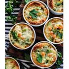 Jogo 12 Tigelas Ramekins De Porcelana 240ml Canelado Médio Ge