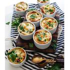 Jogo 12 Tigelas Ramekins De Porcelana 240ml Canelado Médio Ge