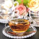 Jogo 12 Xícaras Cristal Com Pires 180ml Café Chá Wolff Pearl