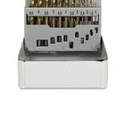 Jogo 19 Brocas HP Titânio Aço Rápido HSS TIN 1,0a10,0mm 137,0