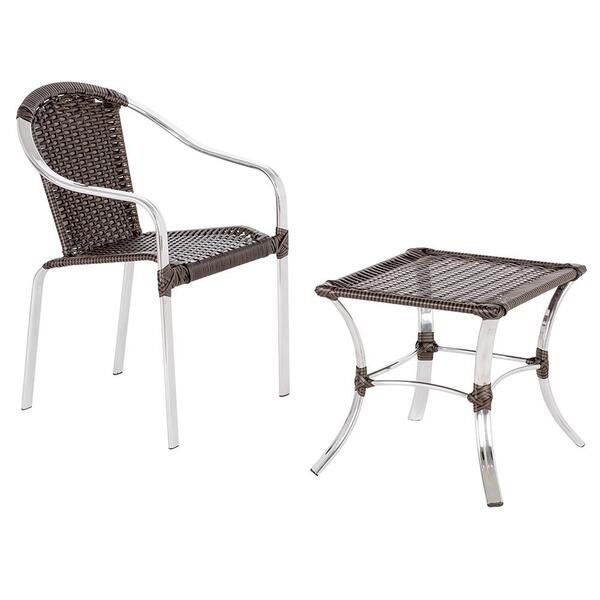Jogo 1 Cadeira Toquio 1 Mesa Baixa Colombia De Área Externa,