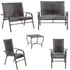 Jogo 1 Mesa Baixa Tabaco 1 Namoradeira 2 Cadeiras Para Area J