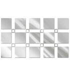 Jogo 23 Espelhos Quadrados Para Parede