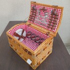 Jogo 24 Peças Cesta Picnic Para 4 Pessoas Home&co Fibra Natur