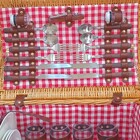 Jogo 24 Peças Cesta Picnic Para 4 Pessoas Home&co Fibra Natur