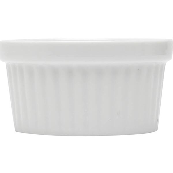 Jogo 24 Ramekin Canelado Porcelana Molheira 40ml Classic Bran