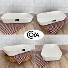 Jogo 24 Tigelas Retangulares 2,8l Travessas De Plástico Branc