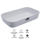 Jogo 24 Tigelas Retangulares 2,8l Travessas De Plástico Branc