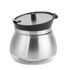 Jogo 2 Açucareiro De Vidro Revestido Em Aço Inox Com Colher.