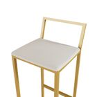 Jogo 2 Banqueta Alta Balcão Bistrô Dourada Confort Industrial