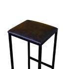 Jogo 2 Banqueta Alta Cozinha Balcão Bistrô Industrial Preta A