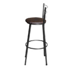 Jogo 2 Banqueta Alta Para Cozinha Epoxi Craqueada Assento Est