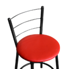 Jogo 2 Banqueta Baixa Para Cozinha Epoxi Craqueada Assento Es