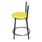 Jogo 2 Banqueta Baixa Para Cozinha Epoxi Craqueada Assento Es