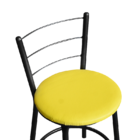 Jogo 2 Banqueta Baixa Para Cozinha Epoxi Craqueada Assento Es